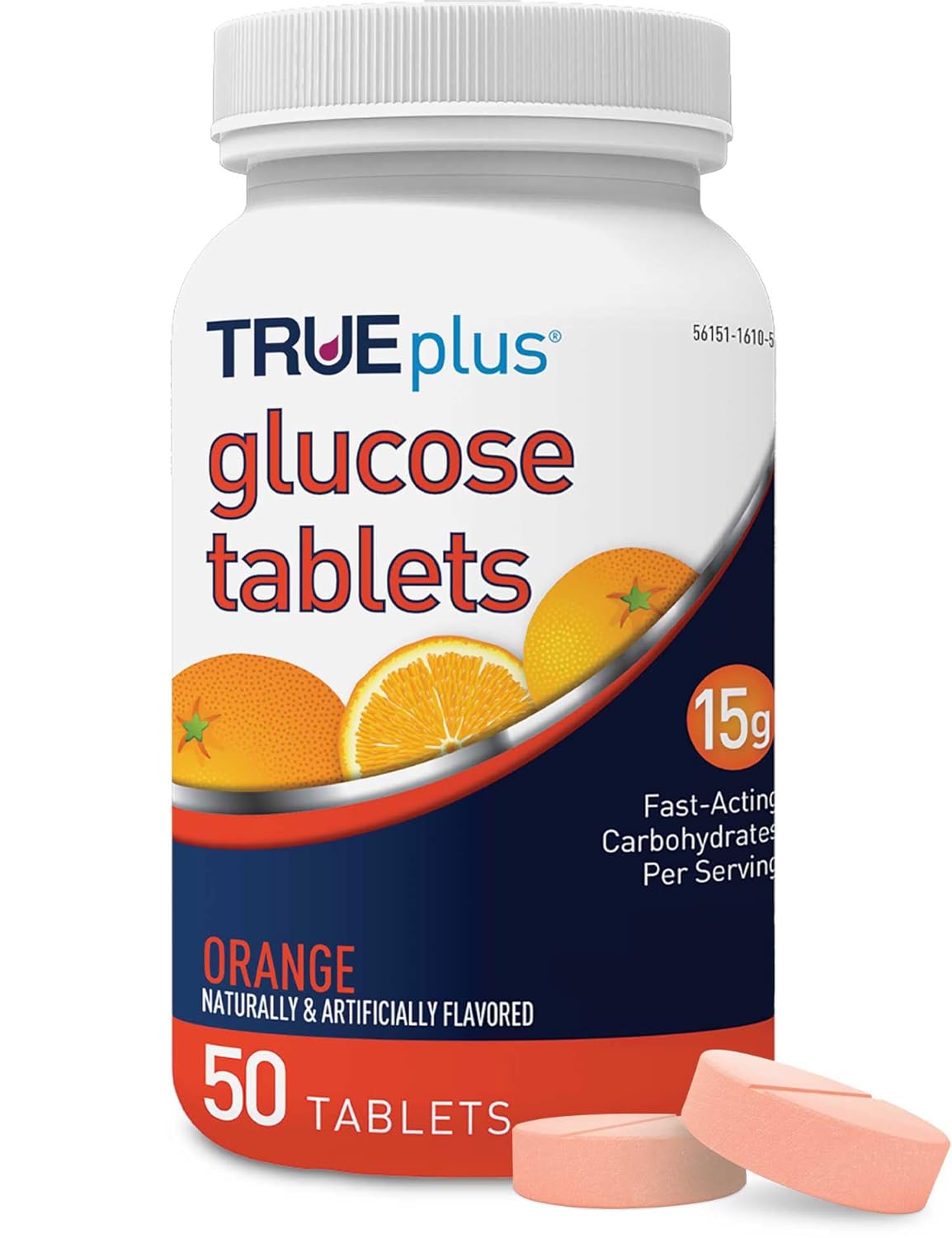 TRUEplus® Glucose Tablets, Orange - (50ct)