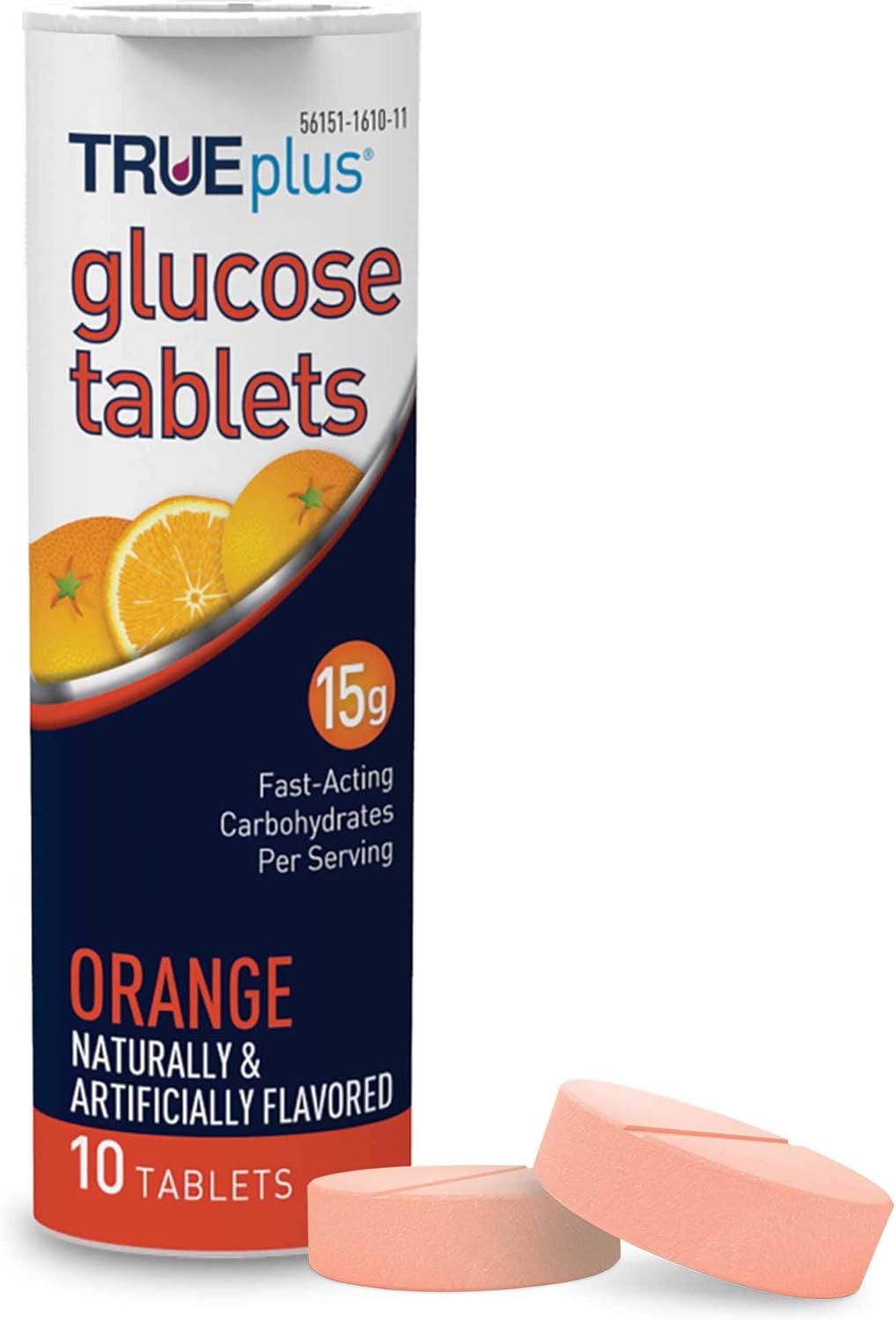 TRUEplus™ Orange Glucose Tablets (6x - 10ct Tubes)