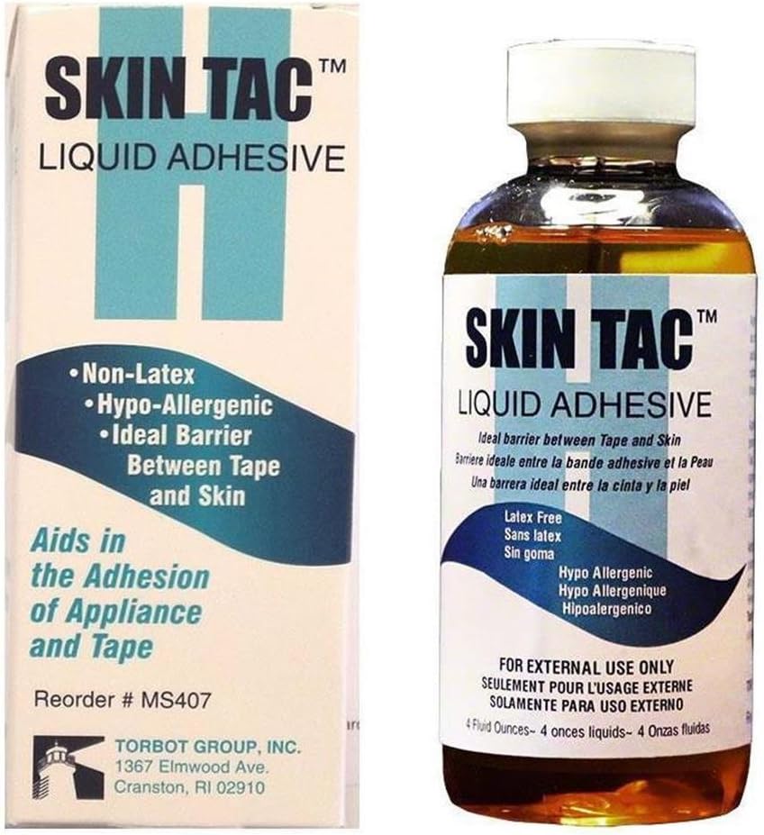 Skin Tac Liquid Adhesive (4oz Bottle with Applicator)