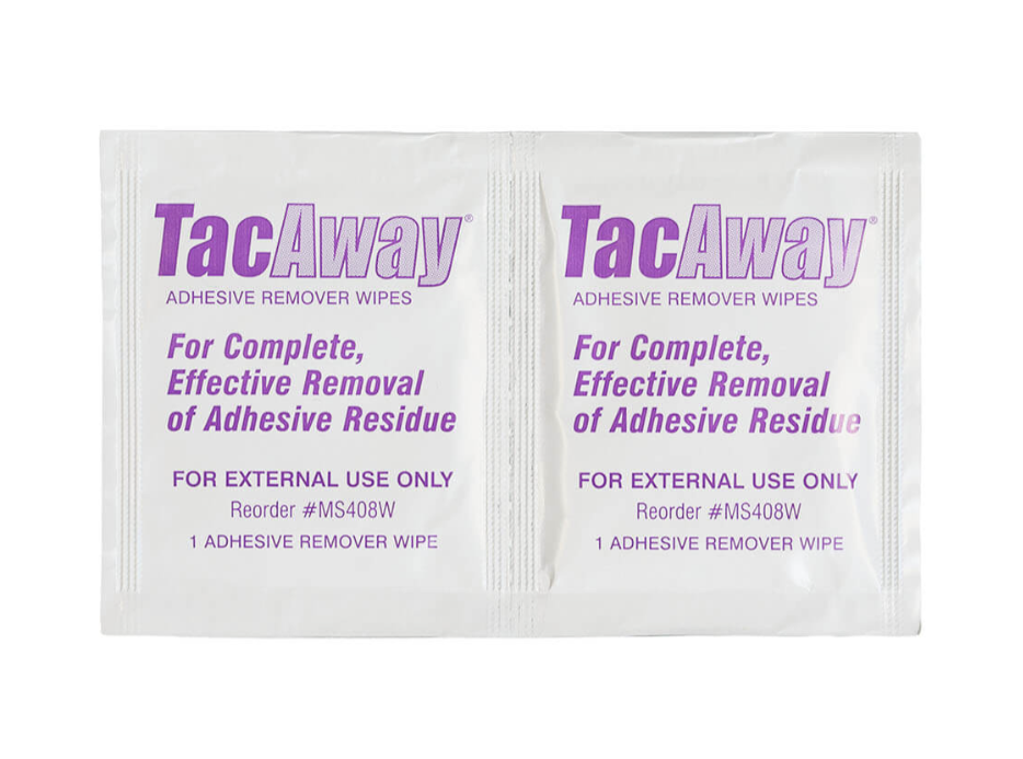 TacAway™ Adhesive Remover Wipes (Box of 50 Wipes)