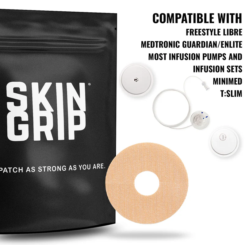 SKIN GRIP ORIGINAL - UNIVERSAL ADHESIVE PATCHES (0.8 INCH HOLE)